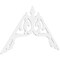 Ekena Millwork Pitch Amber Architectural Grade PVC Gable Pediment, 72"W x 42"H x 1"P (14/12) GPP072X042X100AMB - alternate 1